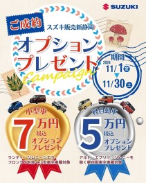 オプションプレゼントキャンペーン！